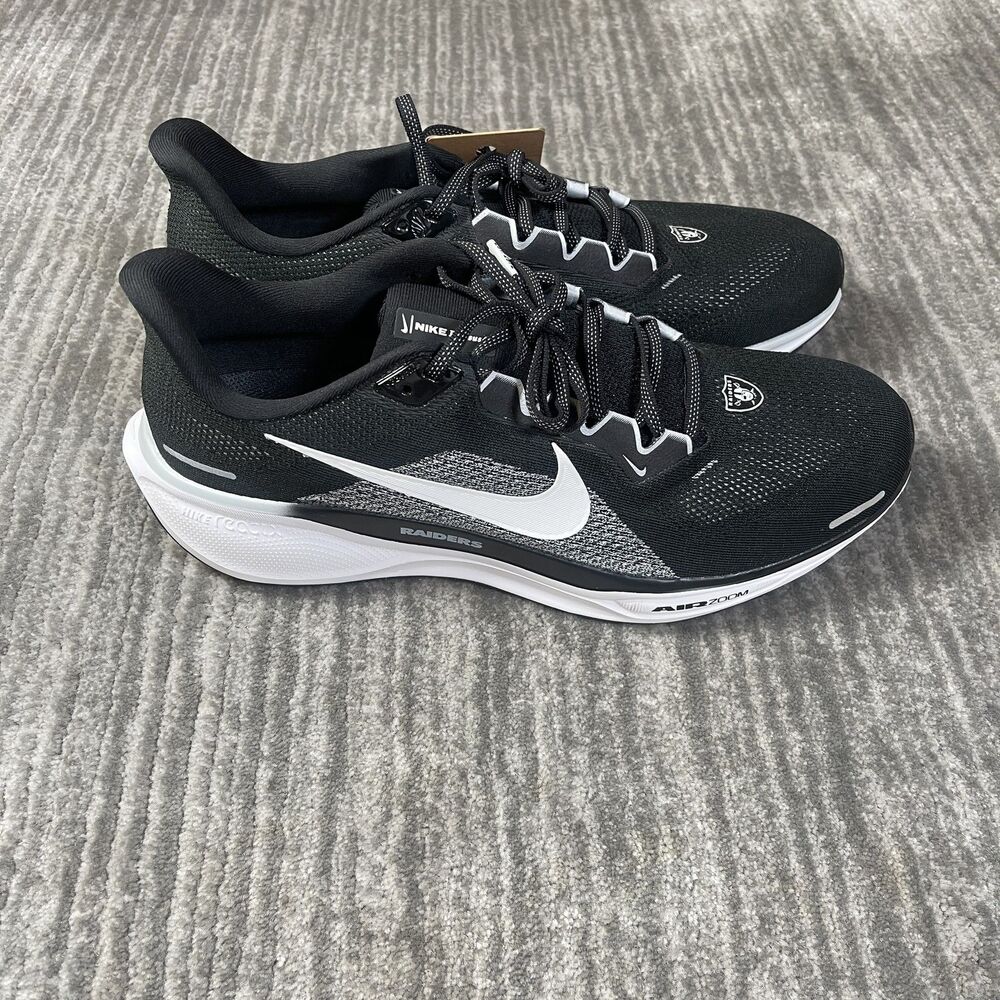 Las Vegas Raiders Shoes Mens Size 15 NFL Football Nike Pegasus 41 Sneakers